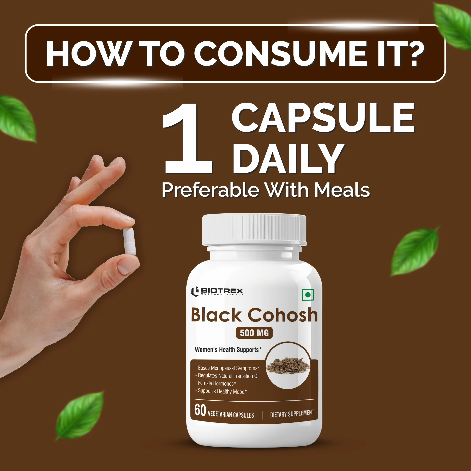 Biotrex Black Cohosh 500mg - 60 Capsules - Image 4