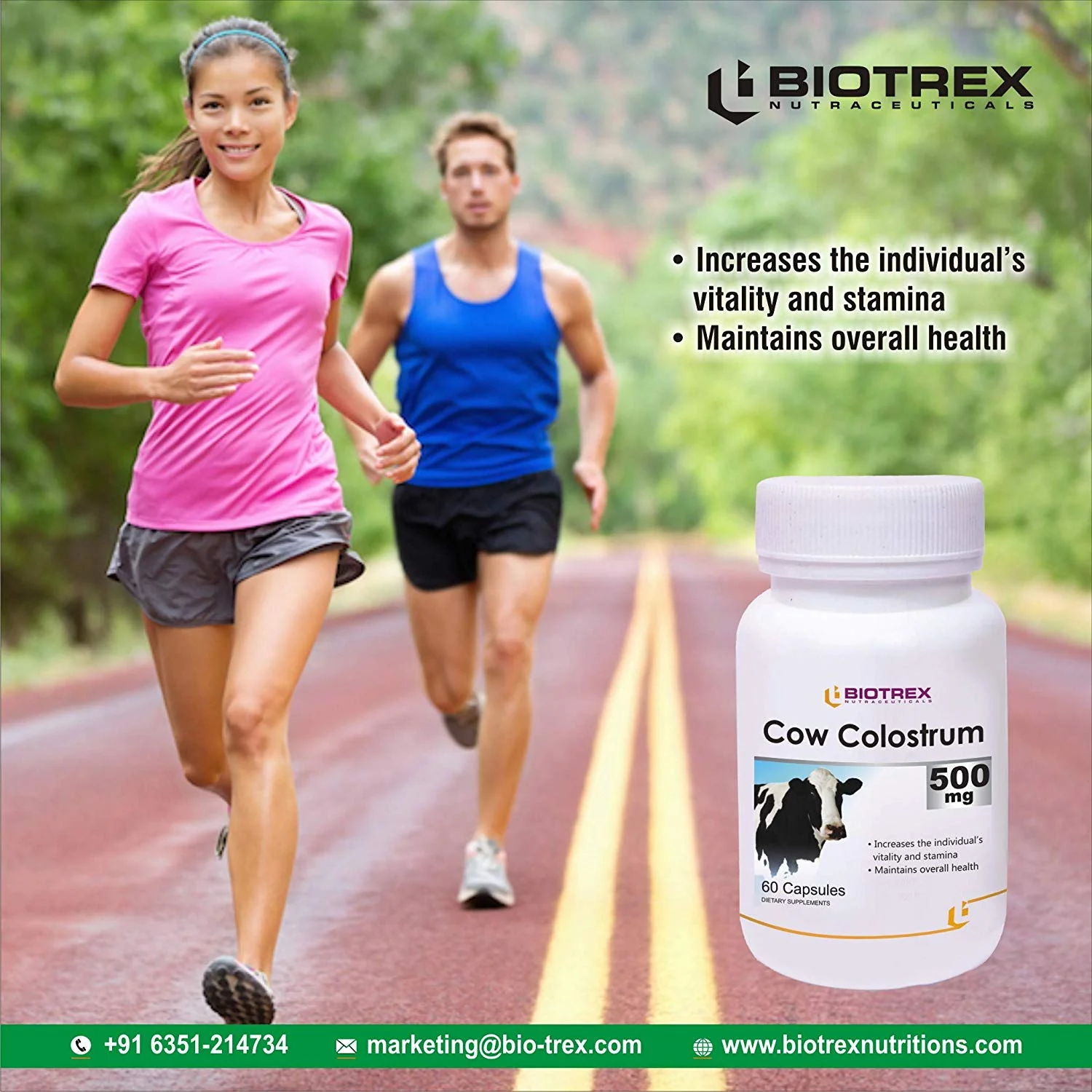 Biotrex Cow Colostrum 500mg - 60 Capsules - Image 6