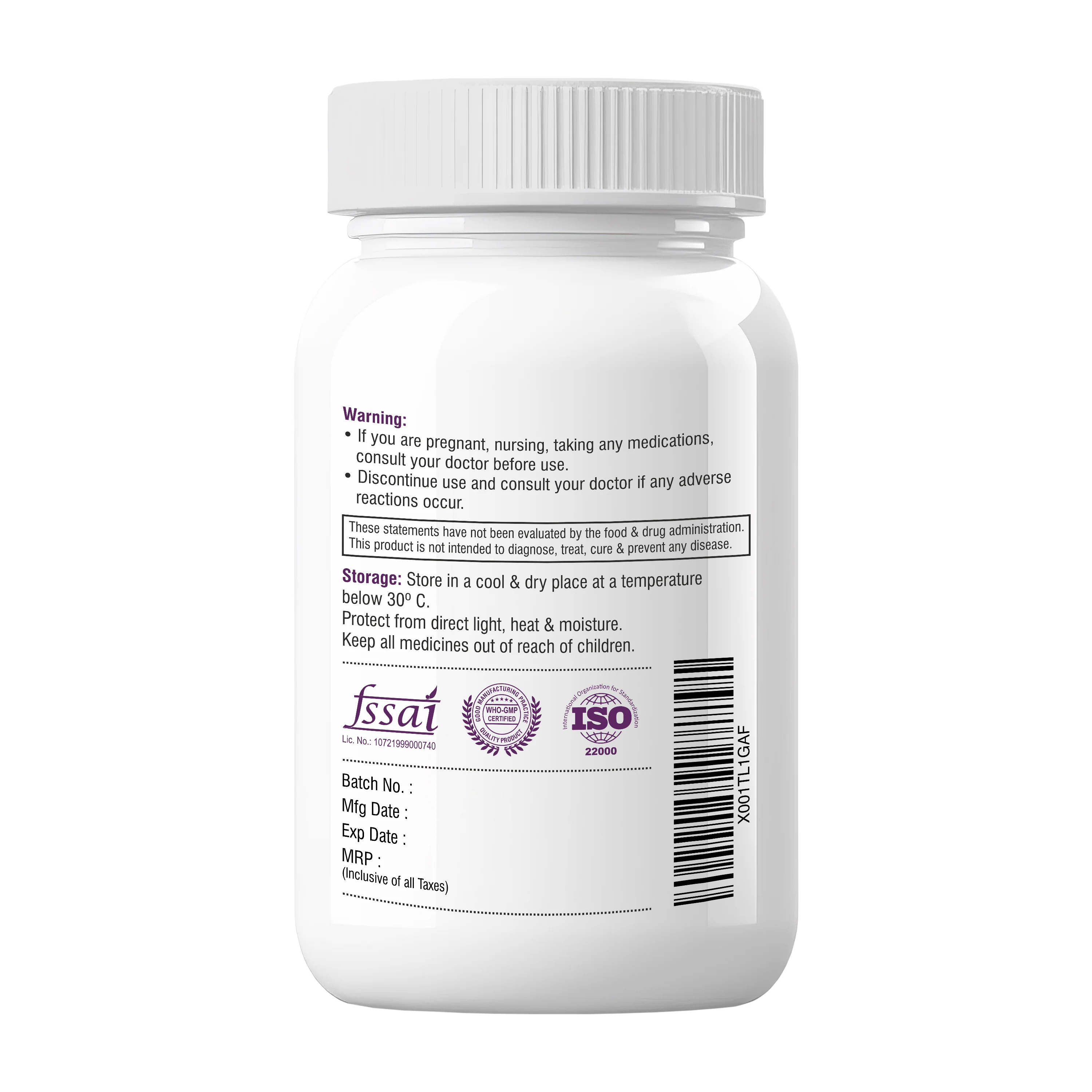 Biotrex Fiber Supplement - 60 Tablets - Image 3