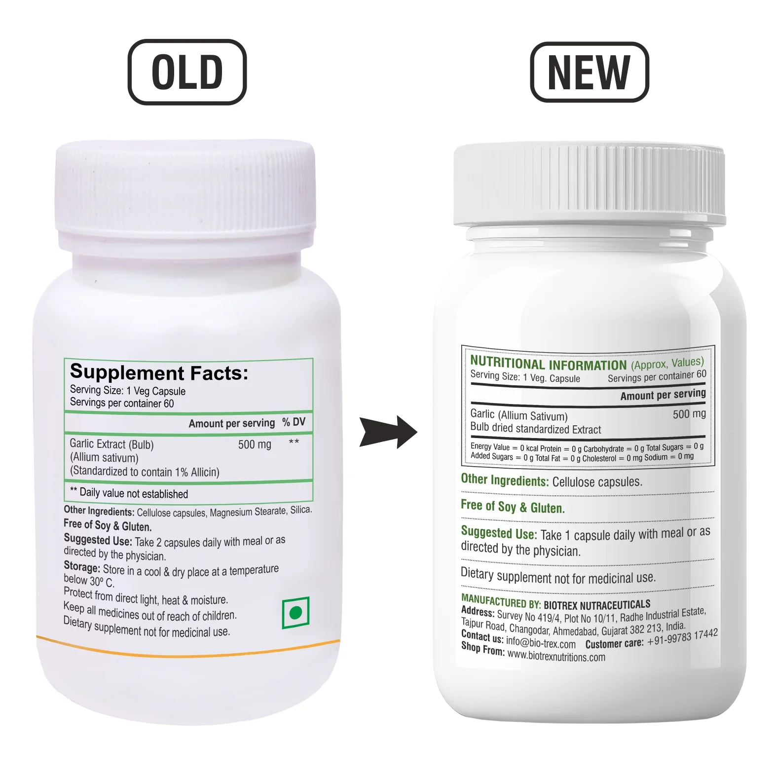 Biotrex Garlic 500mg - 60 Capsules - Image 10