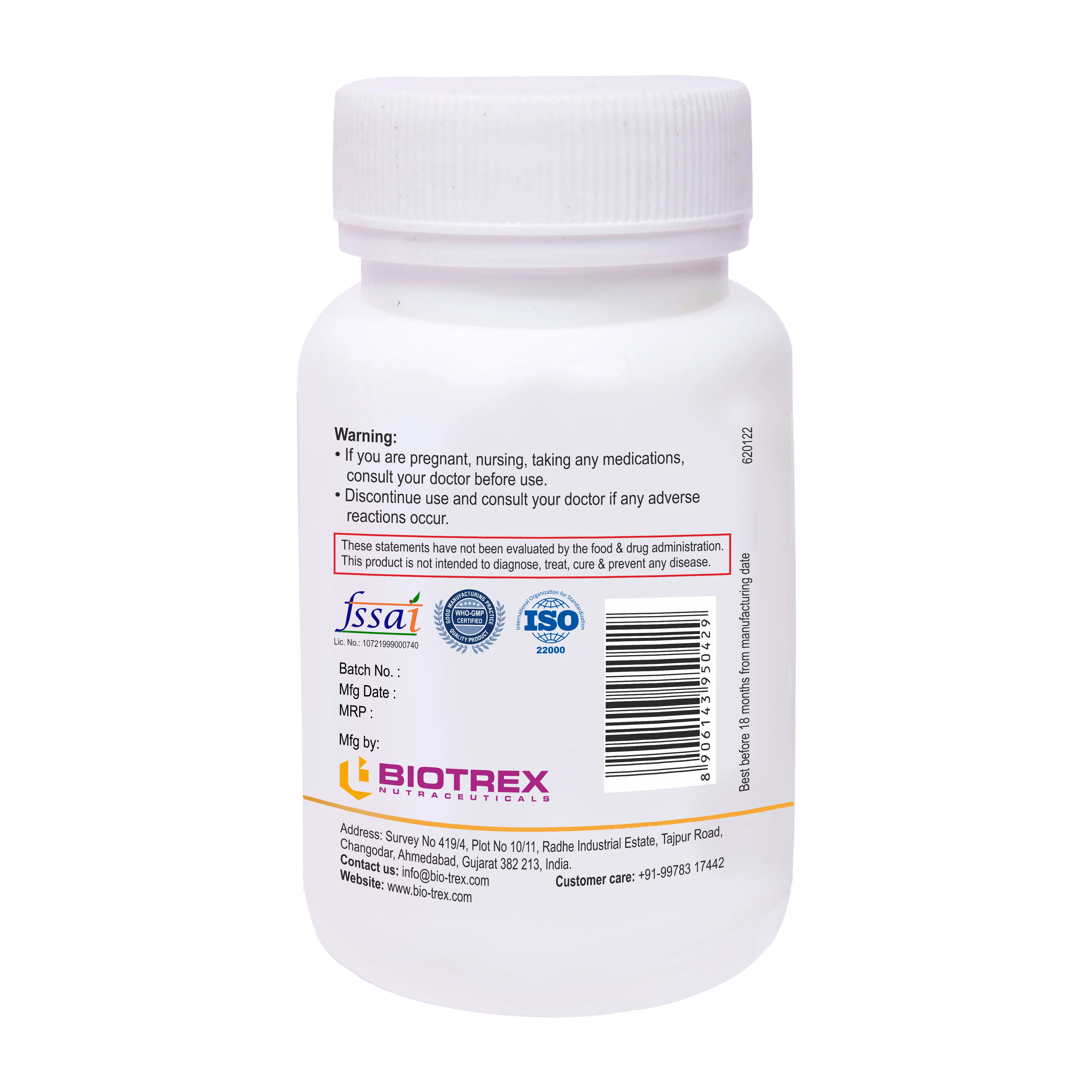Biotrex Glucowell Gold 1800mg - 60 Tablets - Image 3