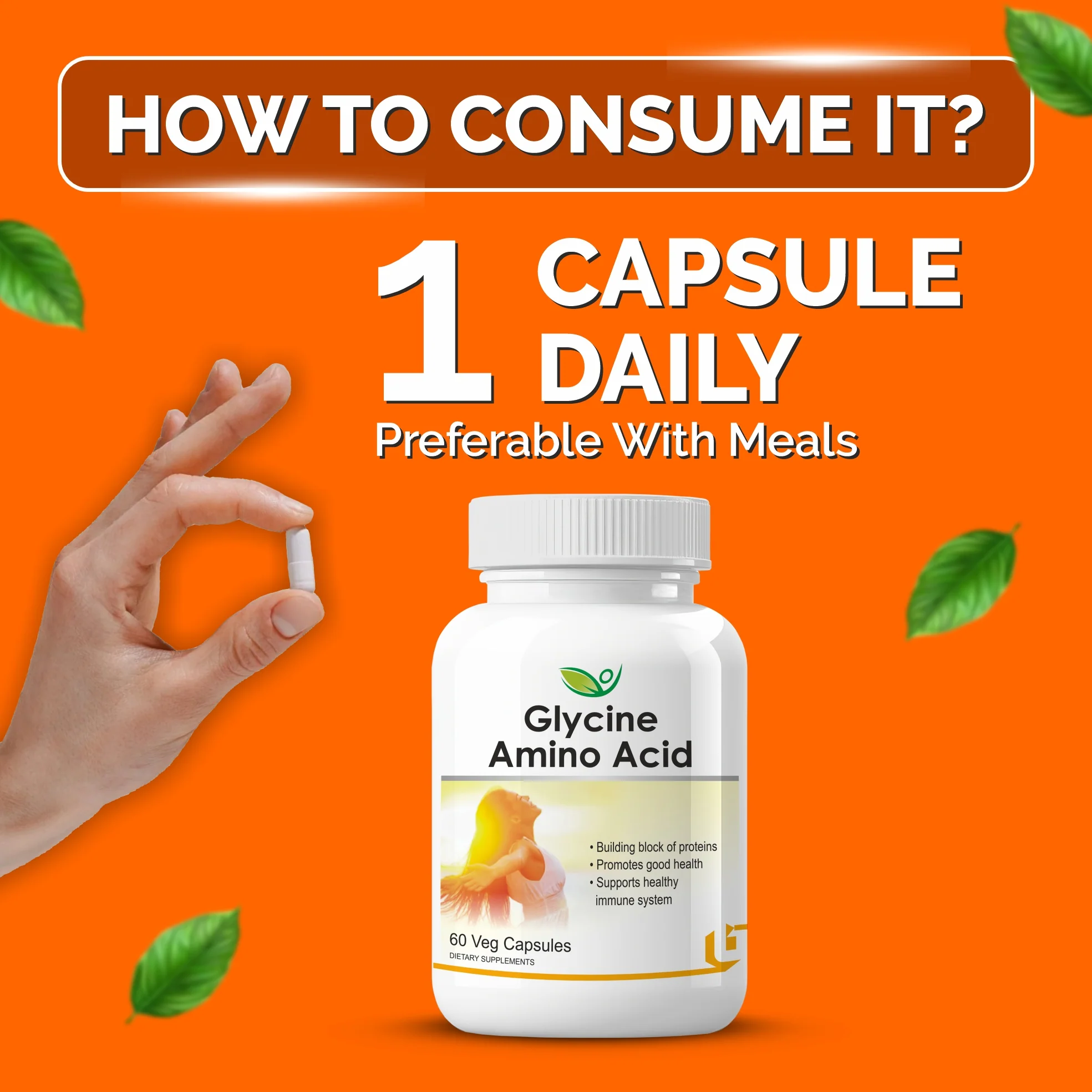 Biotrex Glycine Amino Acid - 60 Capsules - Image 4