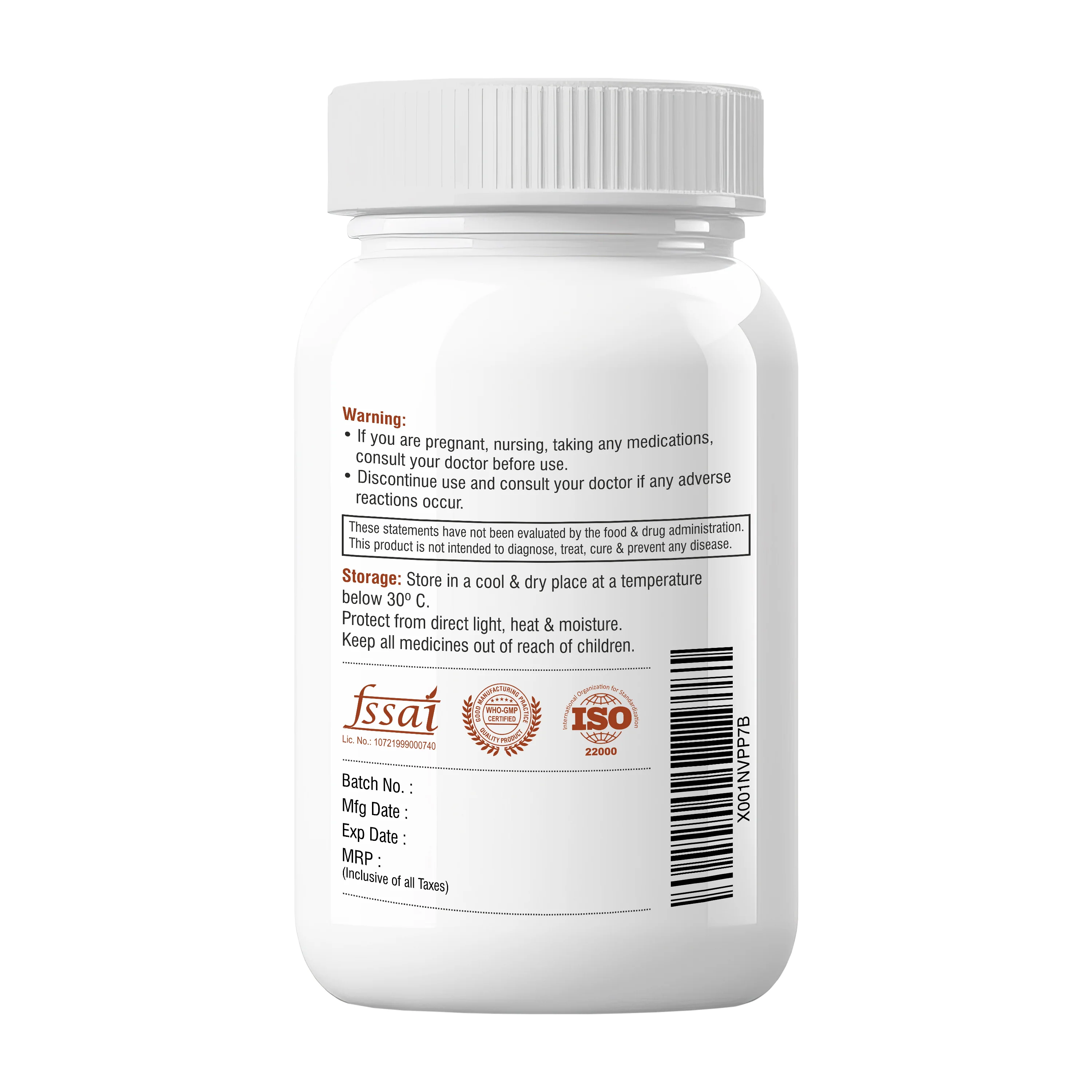Biotrex L-Tyrosine 500mg - 60 Capsules - Image 3