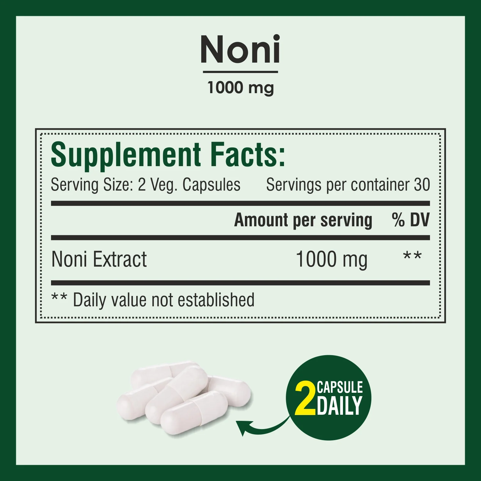 Biotrex Noni 1000mg - 60 Capsules - Image 4