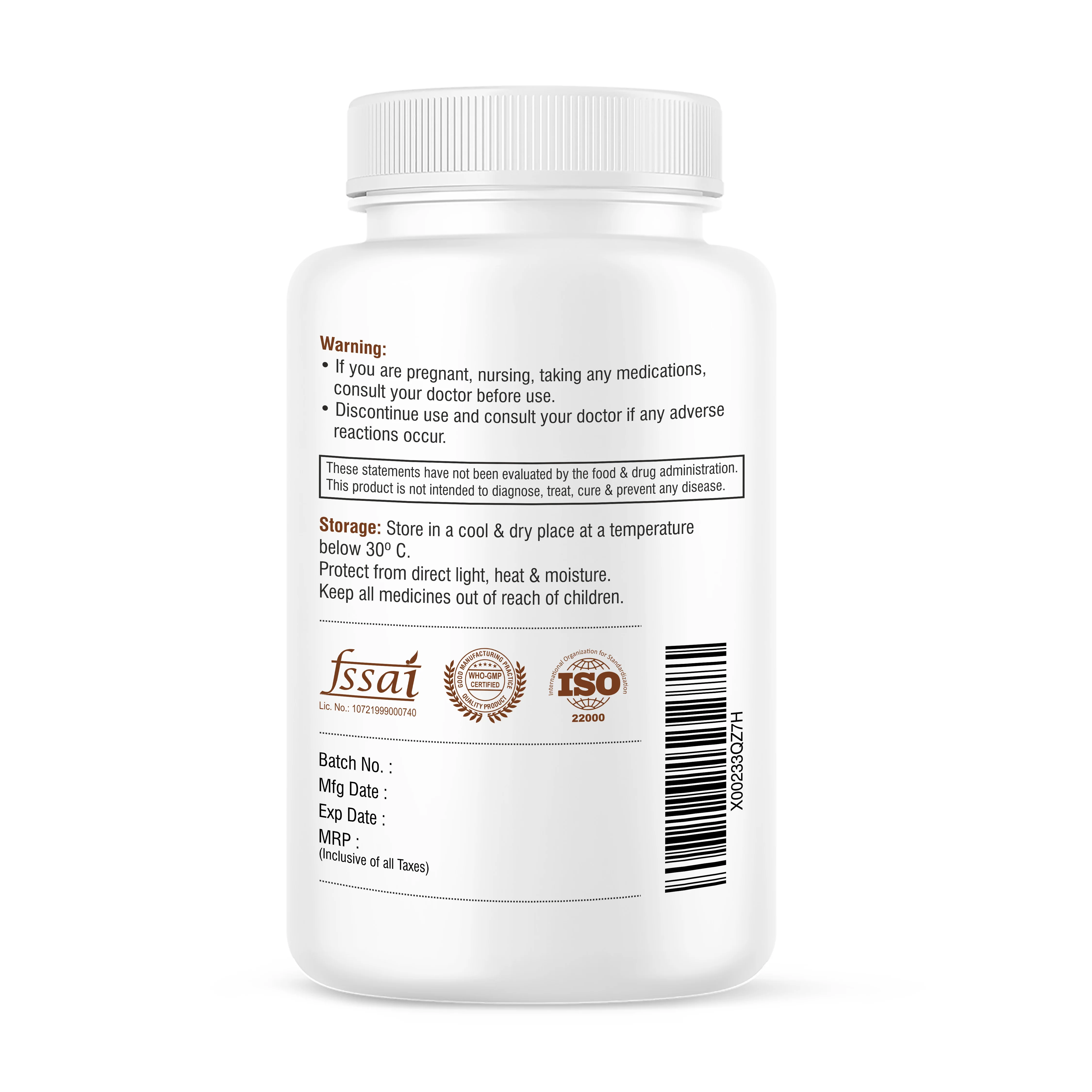 Biotrex Chelated Magnesium Complex, Magnesium Riched Source From Glycinate, Oxide & Citrate, Supports Bone, Muscle & Nerves Health - 120 Vegetarian Tablets - Image 3