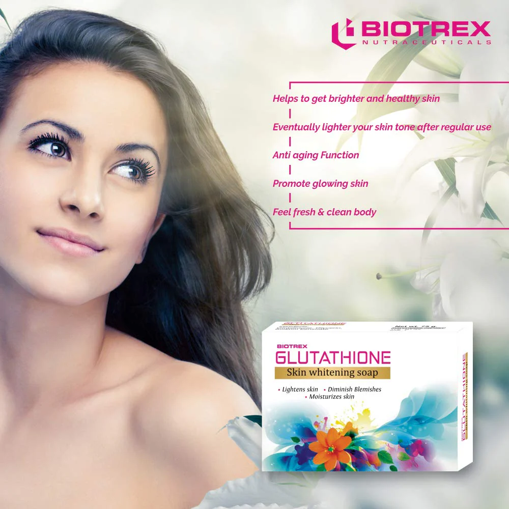 Biotrex Glutathione Skin Whitening Soap, 75gm - Pack of 6 - Image 3
