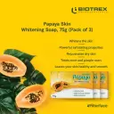 Biotrex Papaya Skin Whitening Soap - Pack of 6 - Image 2