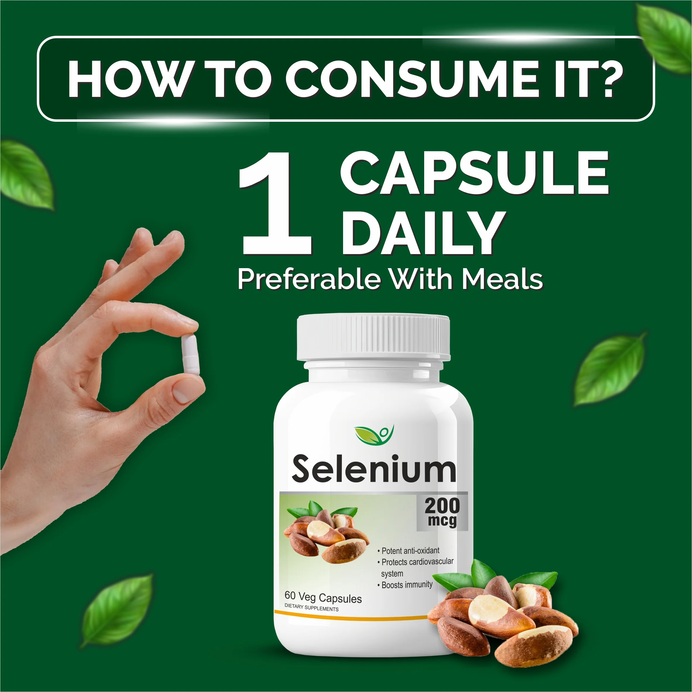 Biotrex Selenium 200mcg - 60 Capsules Immune System Support, Thyroid Function, Cancer Prevention & Cardiovascular Health - Image 4