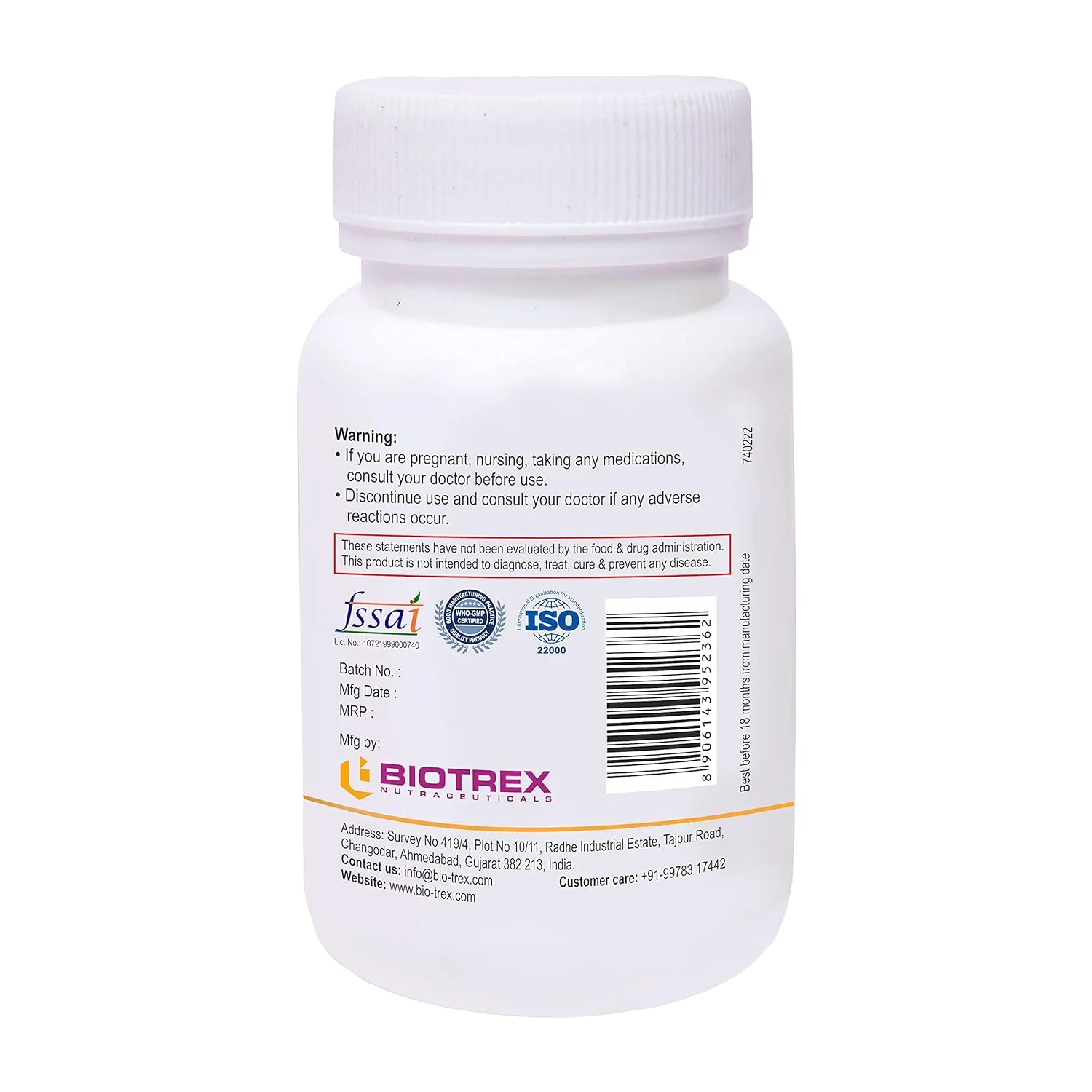 Biotrex Vitamin B2 (Riboflavin) Supplement | 60 Veg Capsules - Image 3