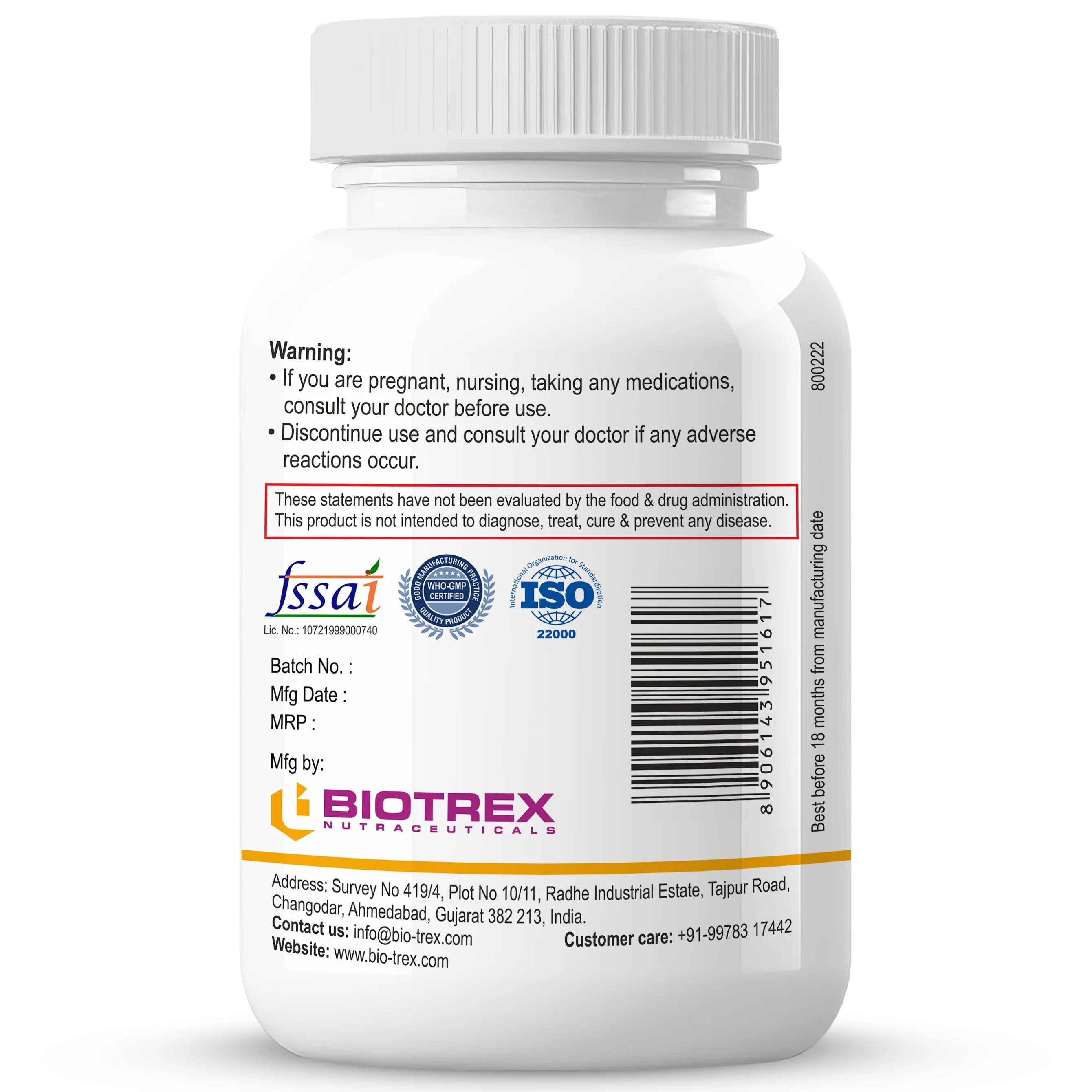 Biotrex Vitamin K2-7 100mcg - 60 Capsules Bone Health, Dental health support & Cardiovascular health benefits - Image 3