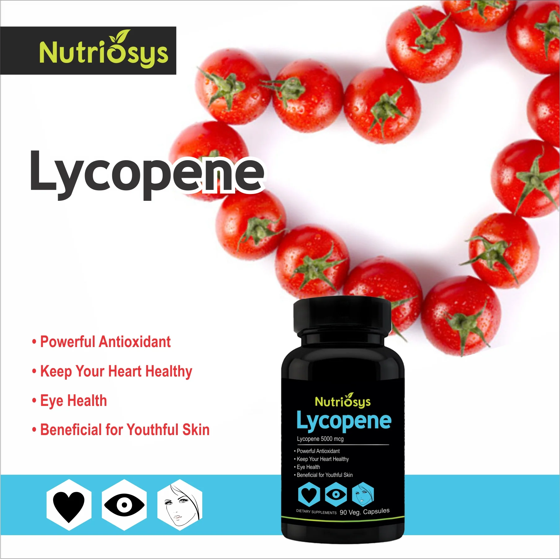 Nutriosys Lycopene with Multivitamins 5000mcg - 90 Capsules - Image 8